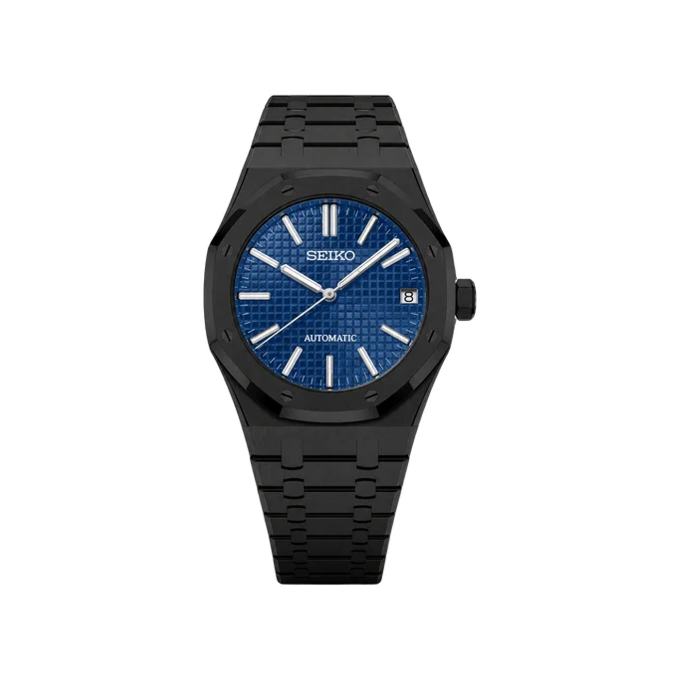 Seiko Mod Octagonal Black Blue