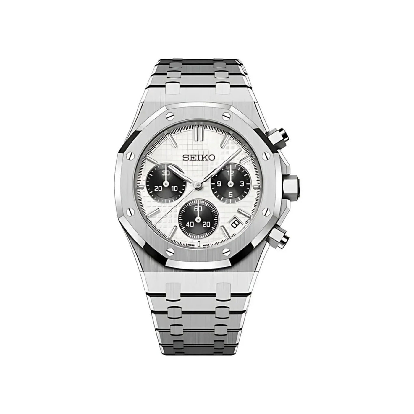 Seiko Mod Octagonal Chronograph Panda