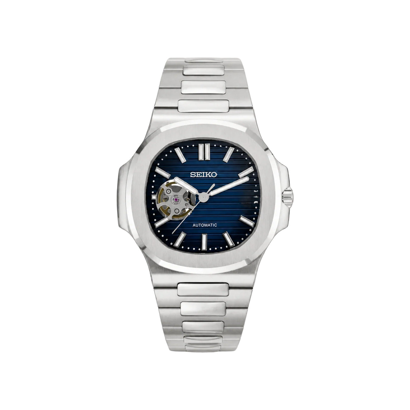 Seiko Mod Deportivo (Open Heart) Dark Blue