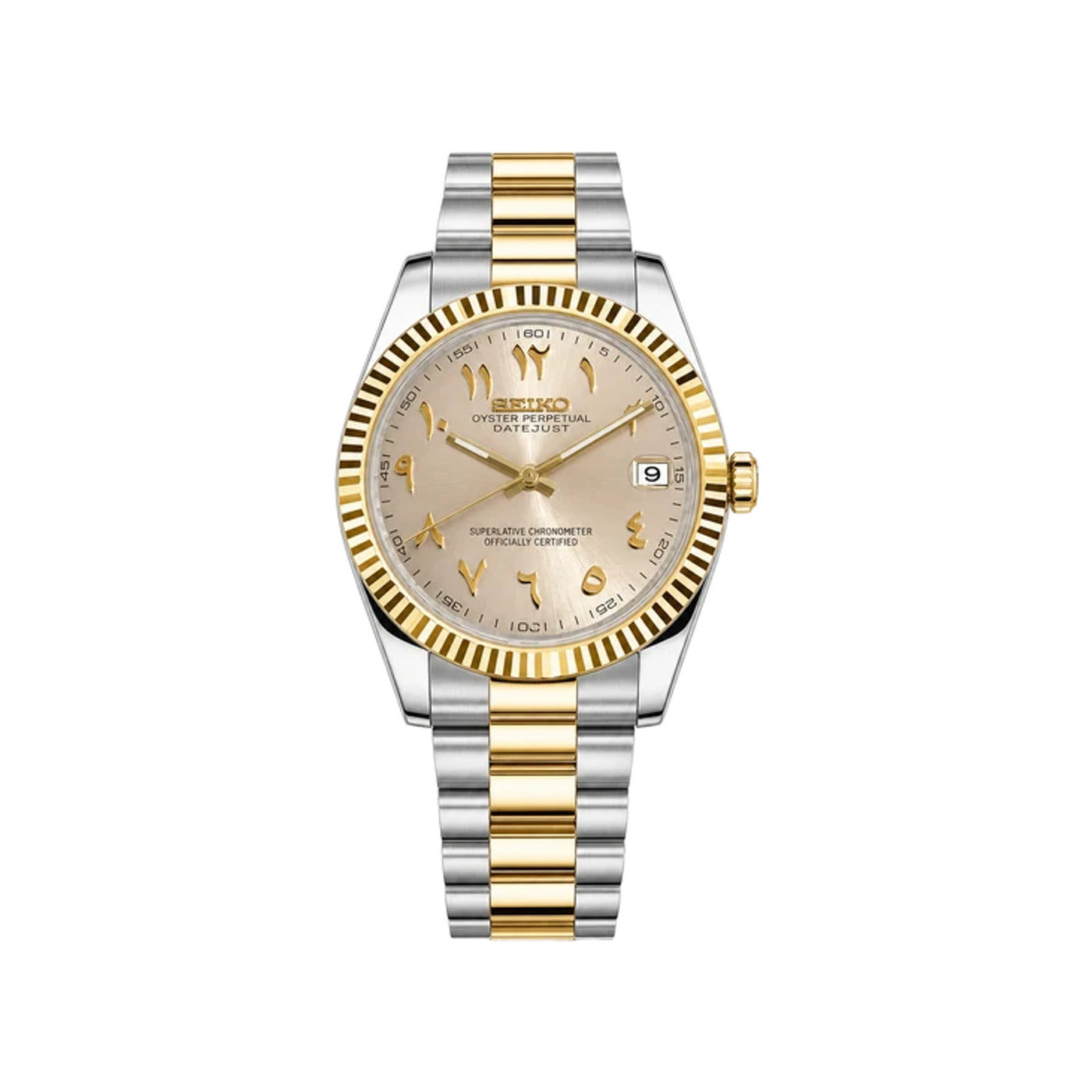 Seiko Mod Clasico Arabic Two-tone Gold