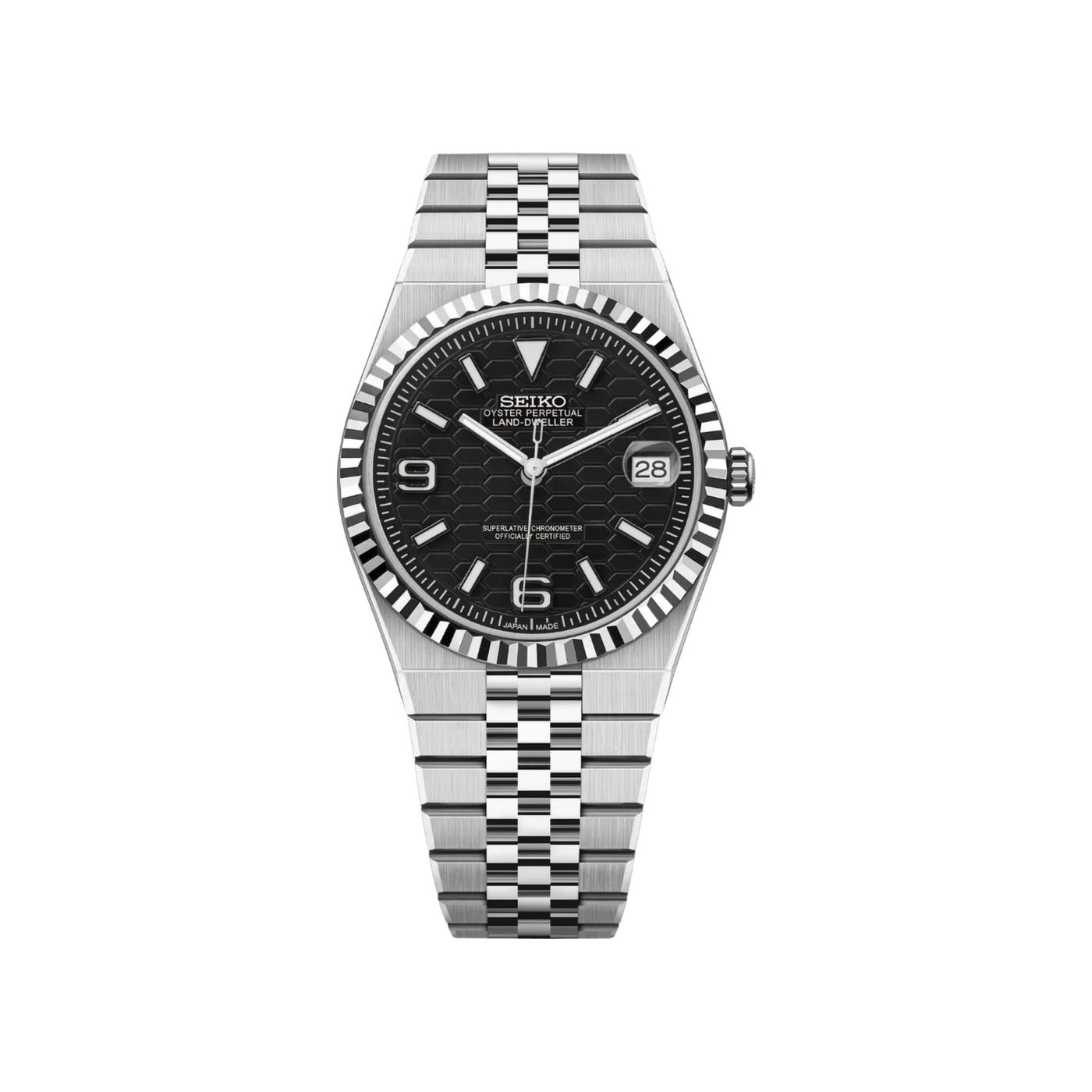 Seiko Mod Integrado Black Dial