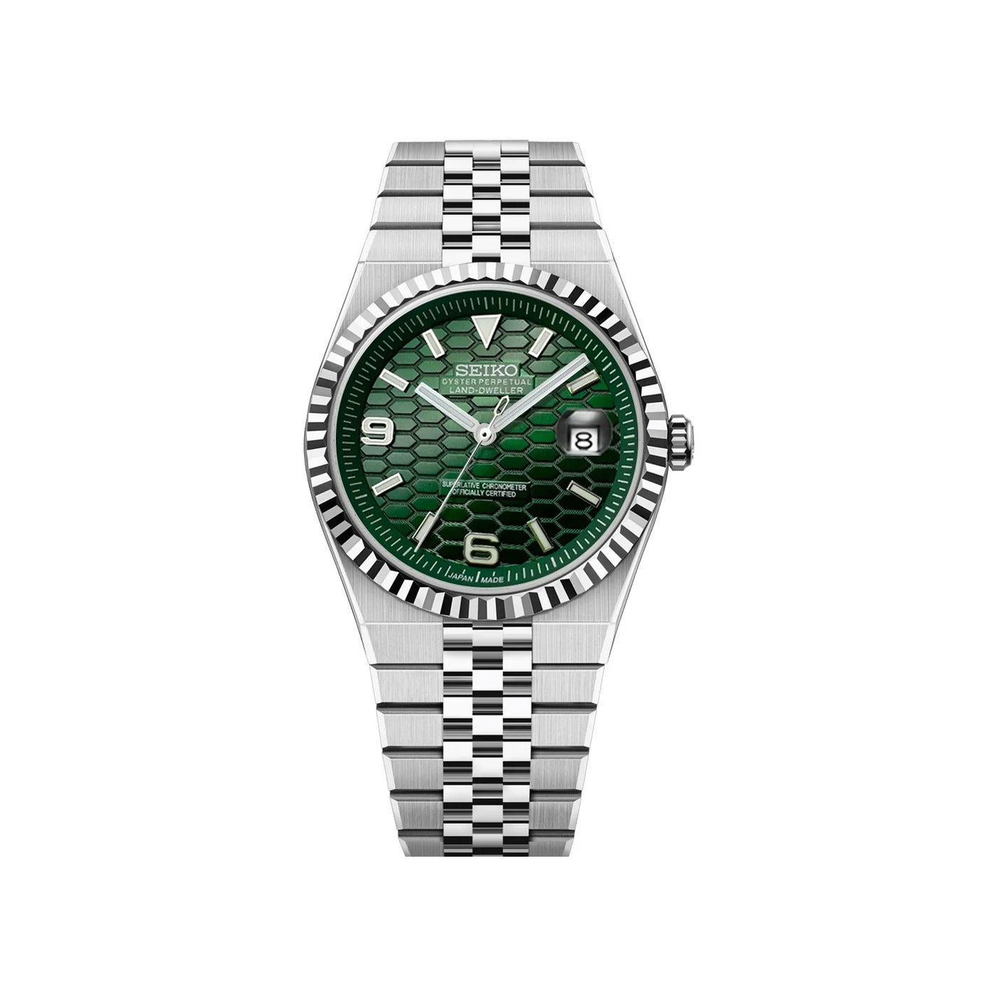 Seiko Mod Integrado Dark Green Dial
