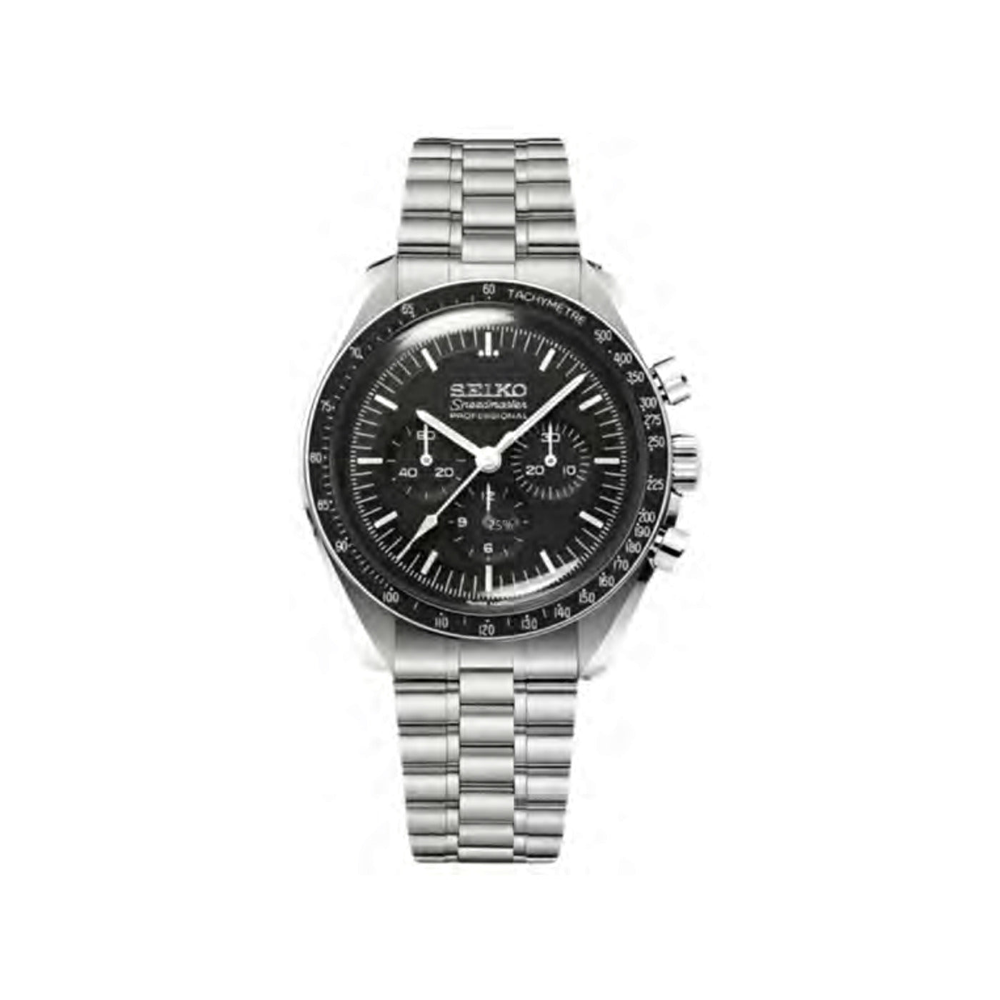 Seiko Mod Cronografo Clasico Black