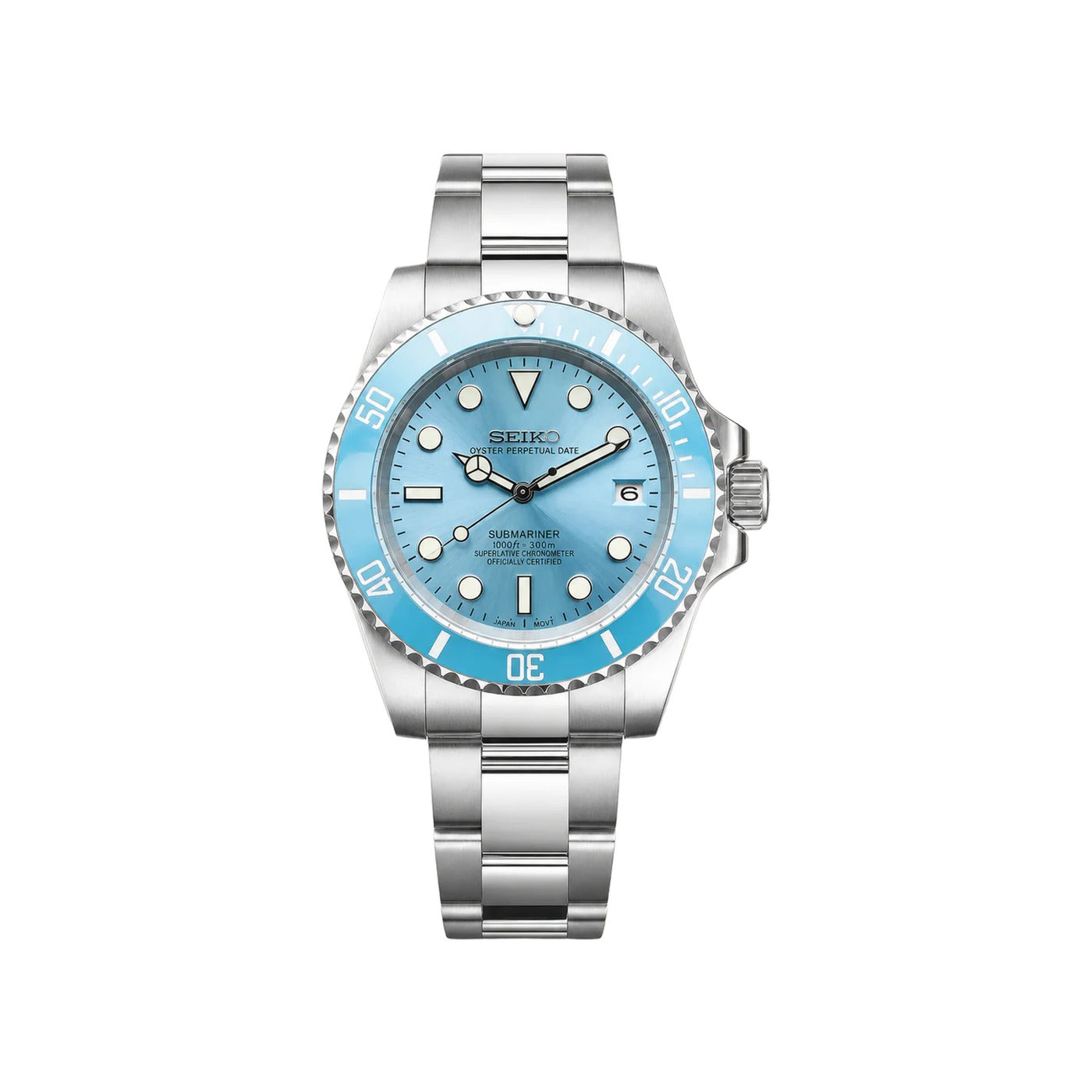 Seiko Mod Buceo Baby Blue