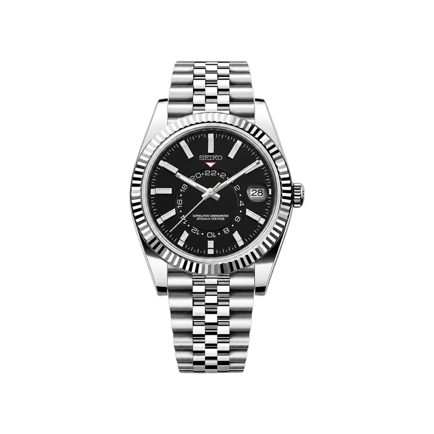 Seiko Mod Doble Zona Negro