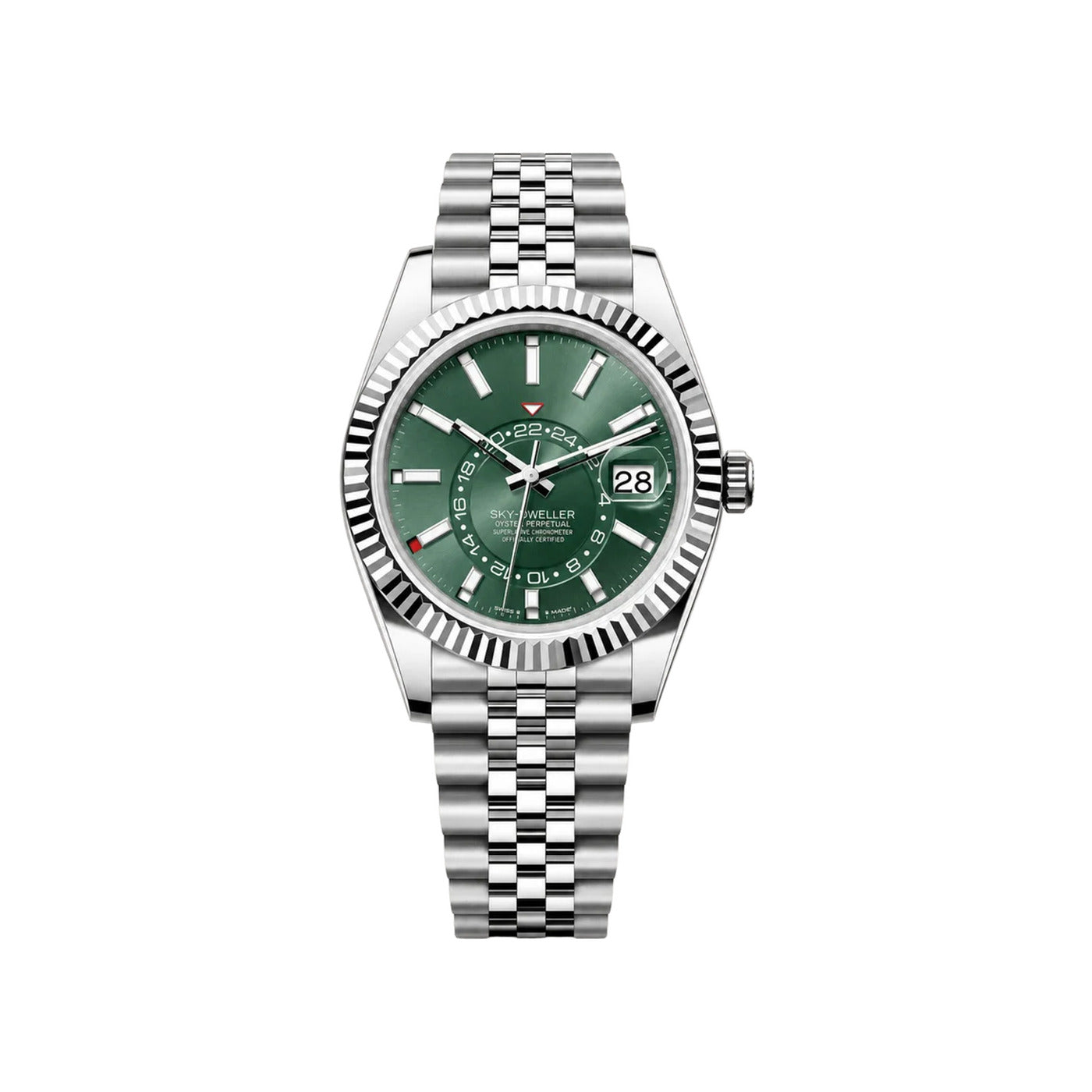 Seiko Mod Doble Zona Verde Oliva