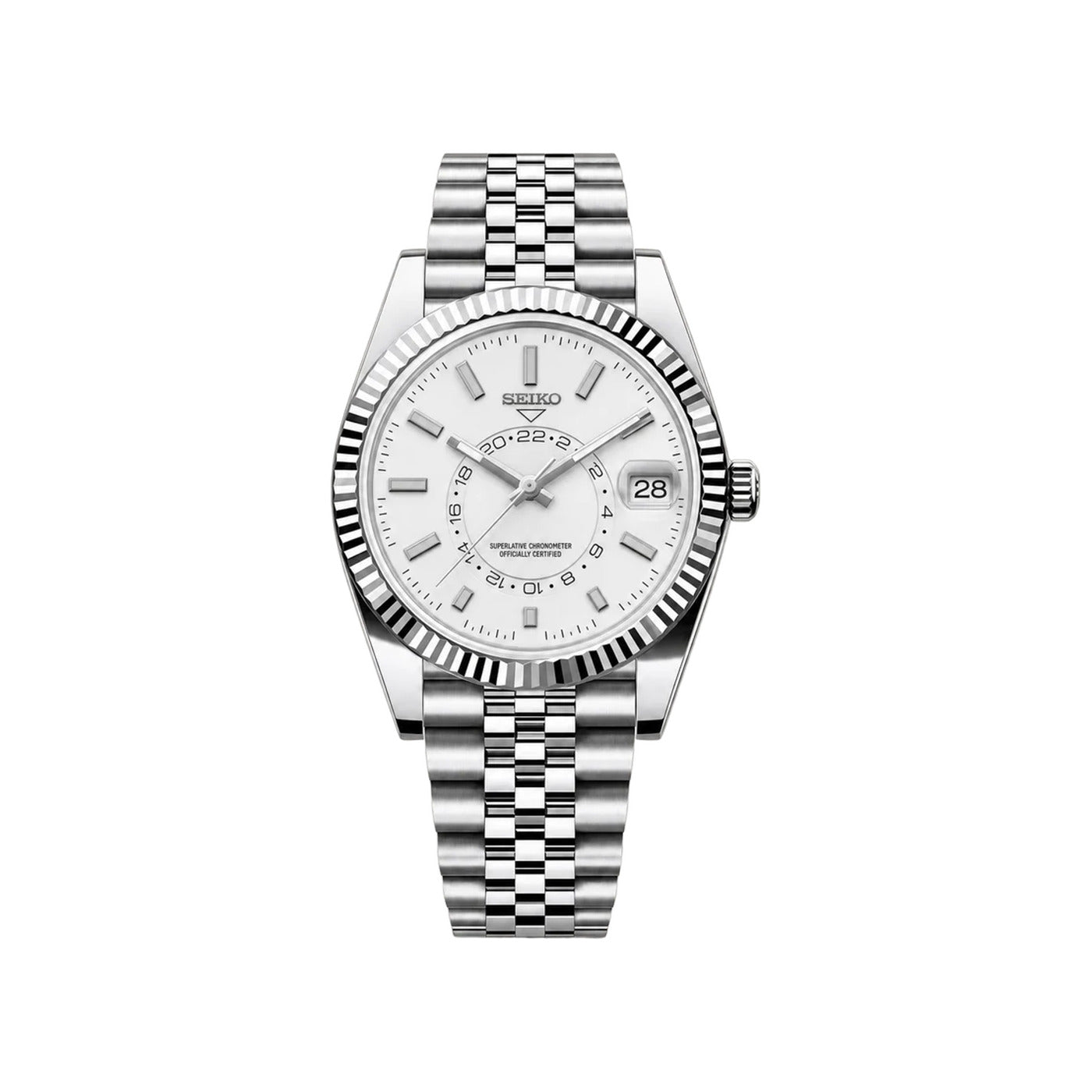 Seiko Mod Doble Zona Blanco