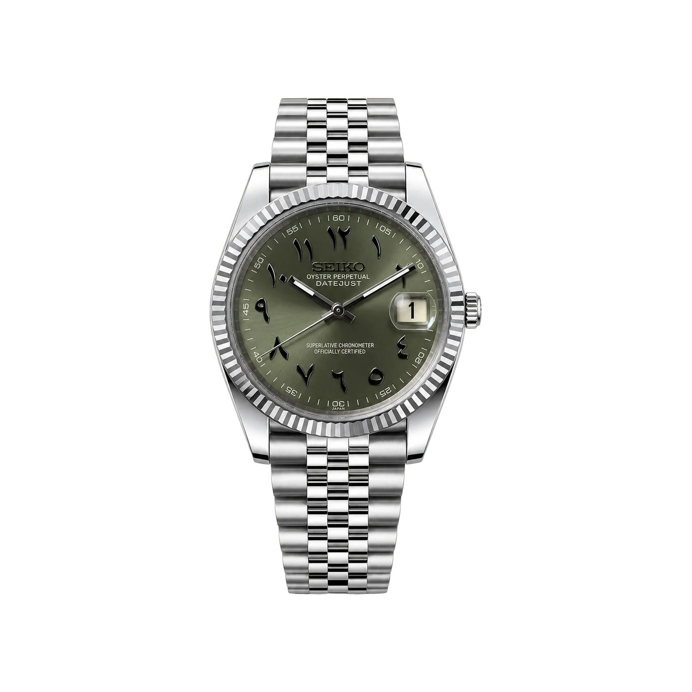 Seiko Mod Clasico RG Arabic Olive Green