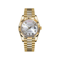 Seiko Mod Doble Fecha Style Gold Arabic
