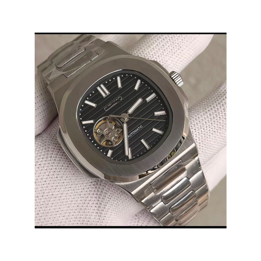 Seiko Mod Deportivo (Open Heart) Black