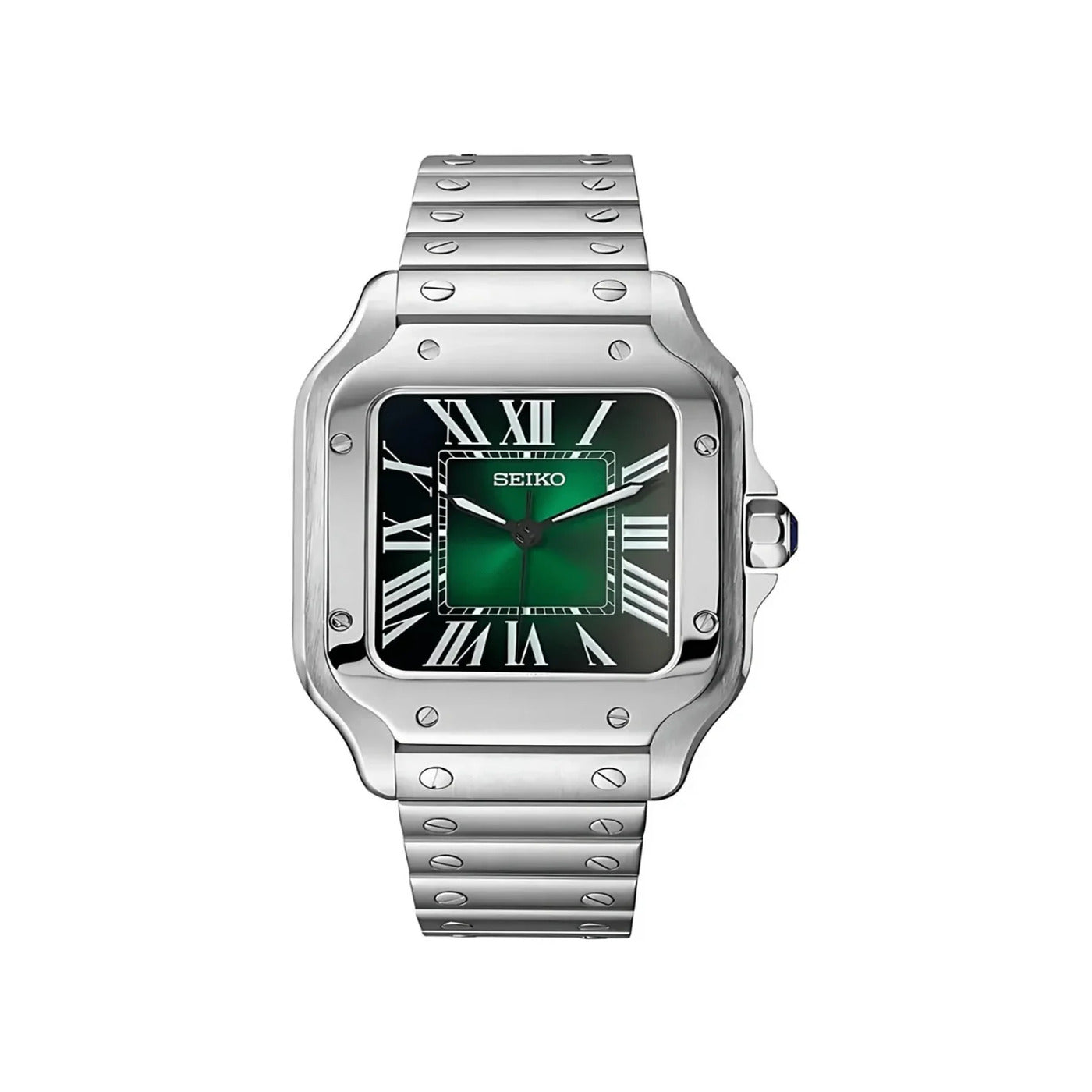 Seiko Mod Vintage Cuadrado Ice Forest Green (Sunburst Dial)