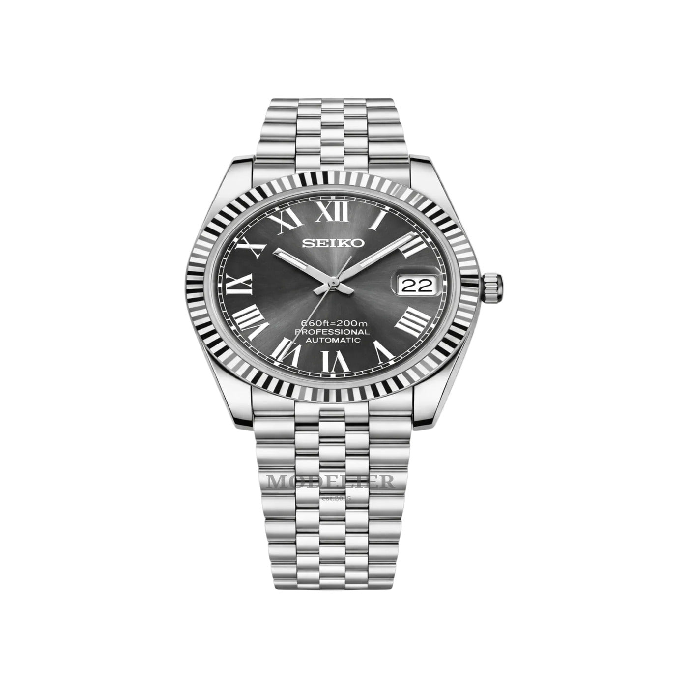 Seiko Mod Clasico Grey Roman