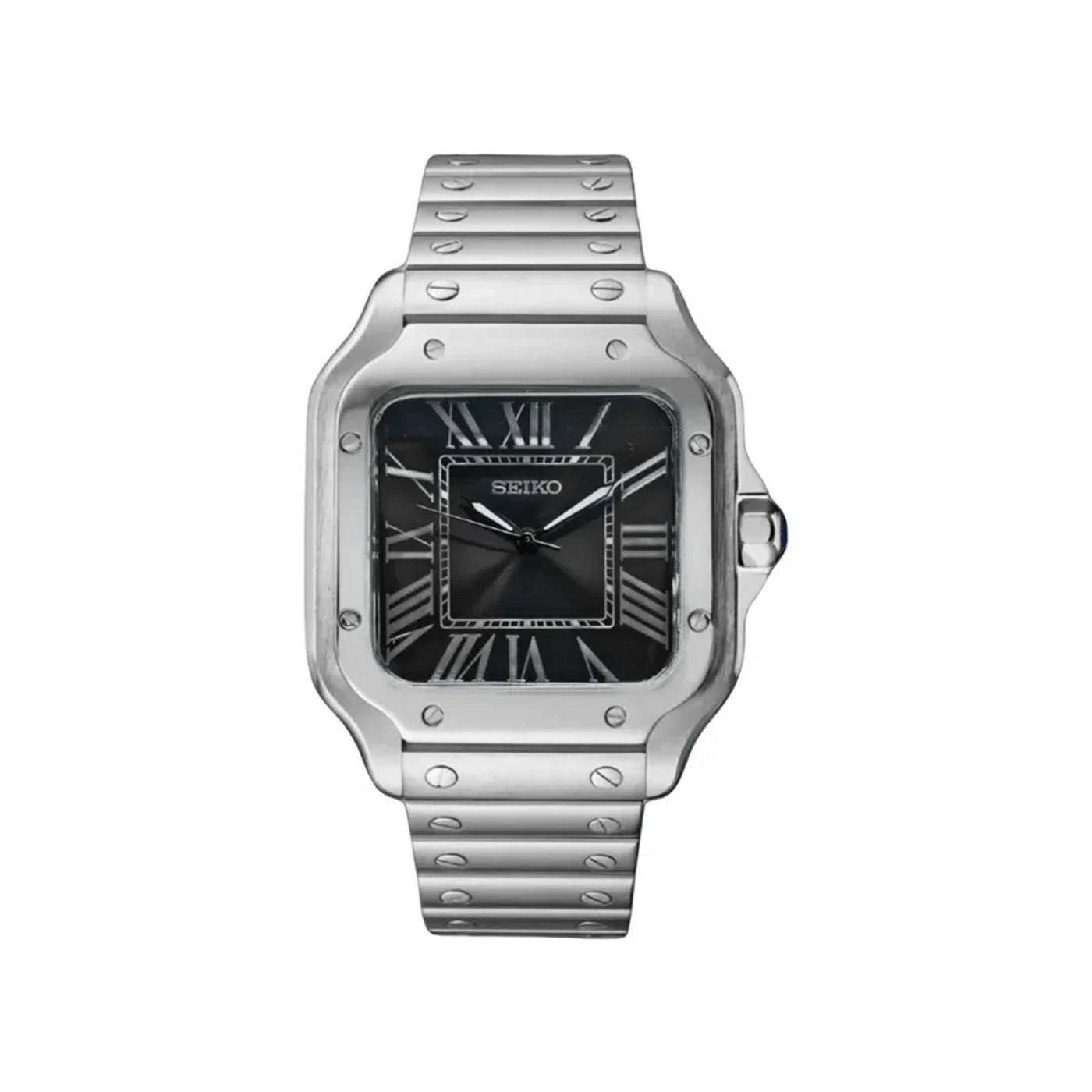 Seiko Mod Vintage Cuadrado Midnight Black
