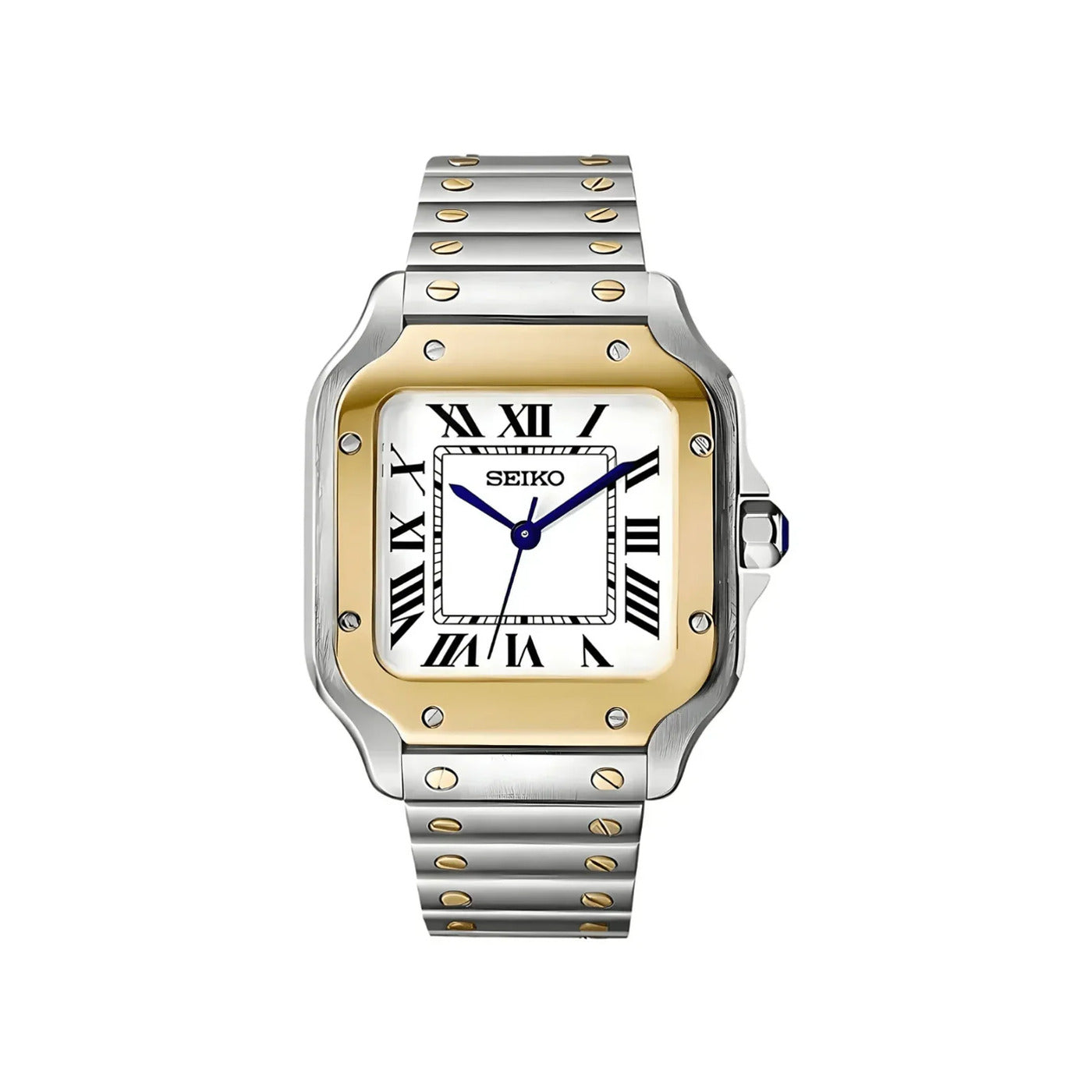 Seiko Mod Vintage Cuadrado Two Tone