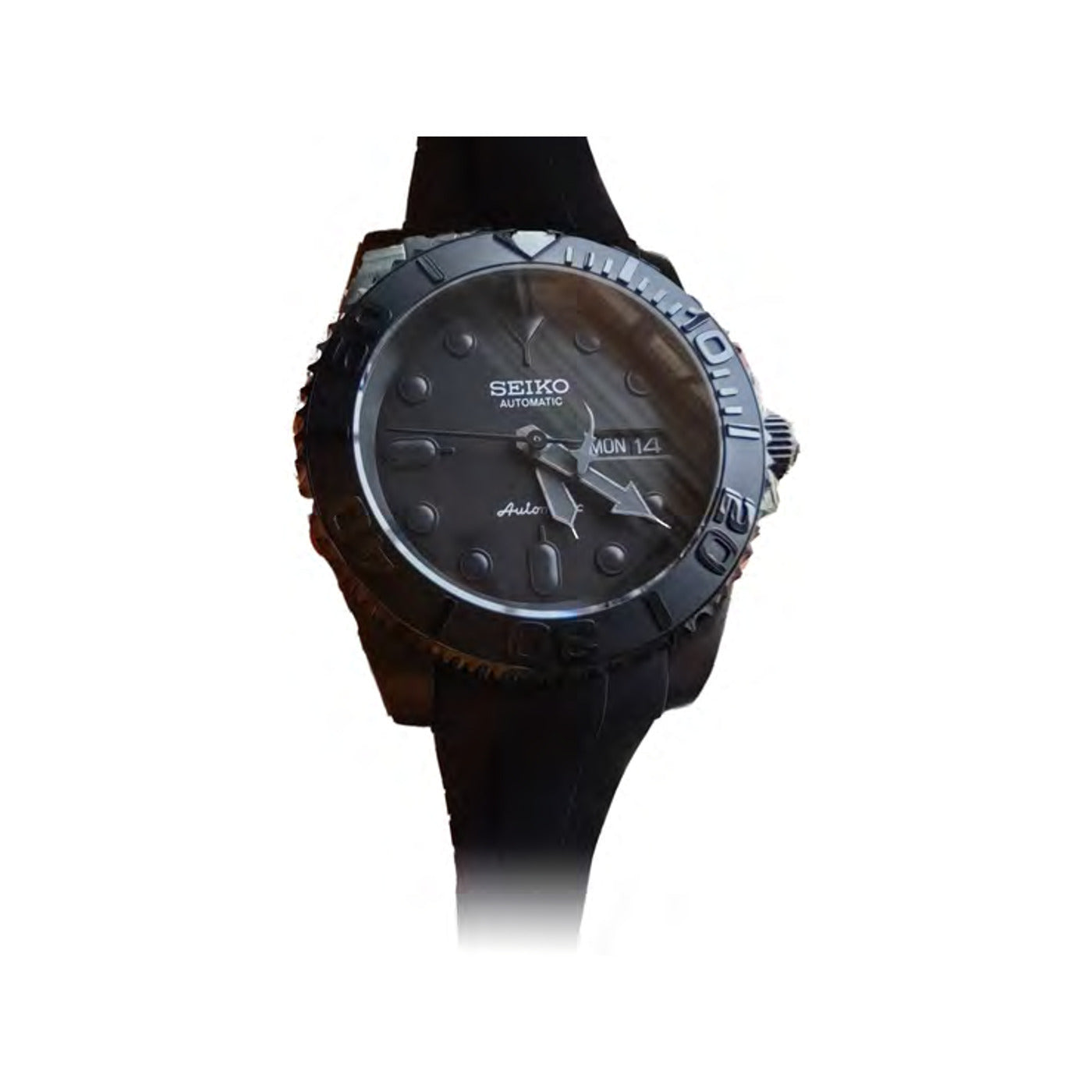 Seiko Mod Black Knight GMT Rojo