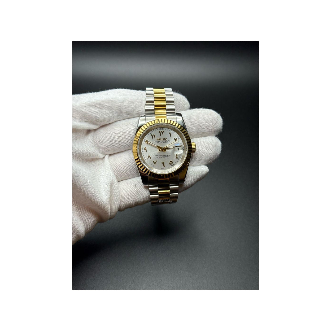 Seiko Mod Clasico TwoTone Arabic Pure White
