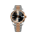 Seiko Mod Clasico Two Tone Rose Gold W/Chocolate Roman