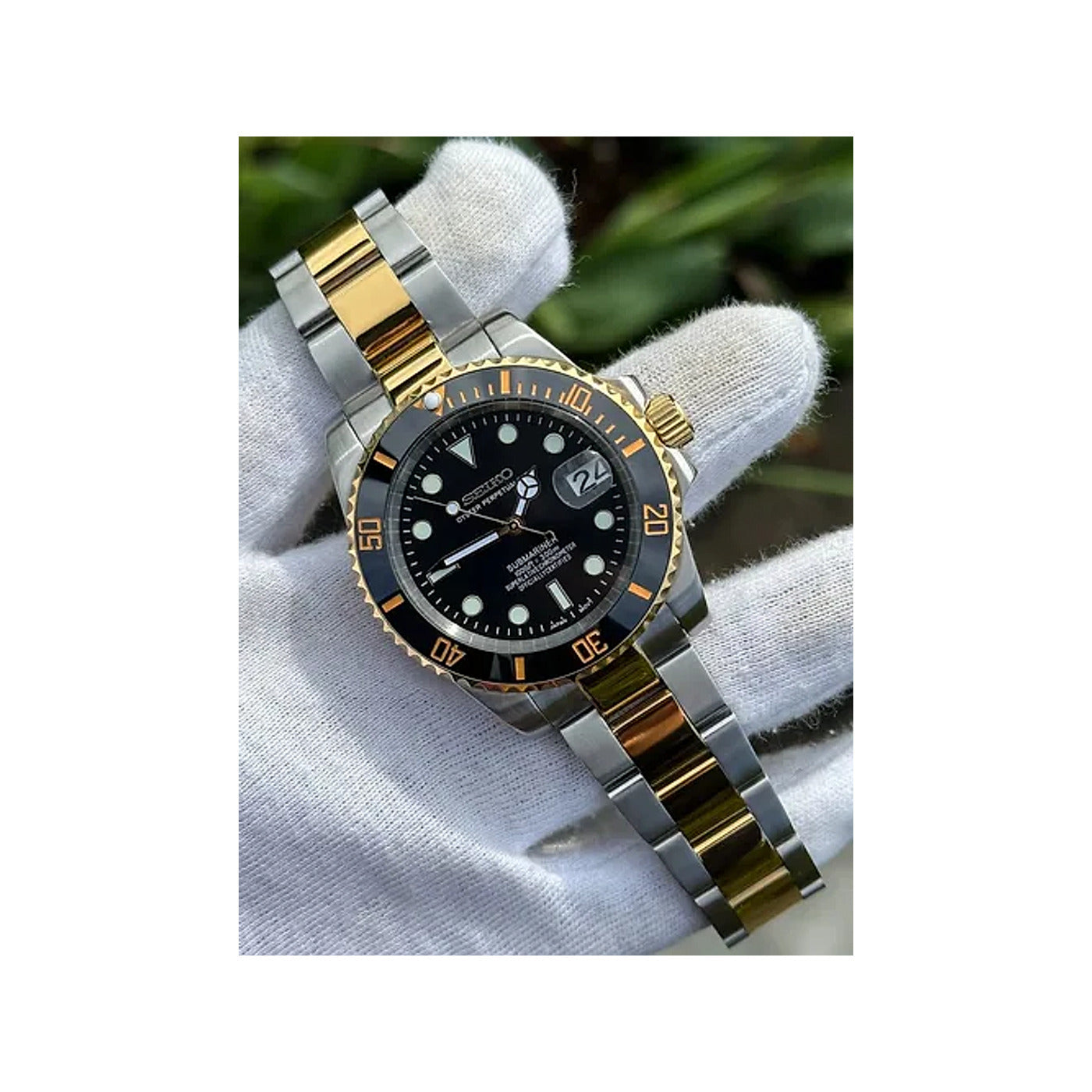 Seiko Mod Buceo Two Tone