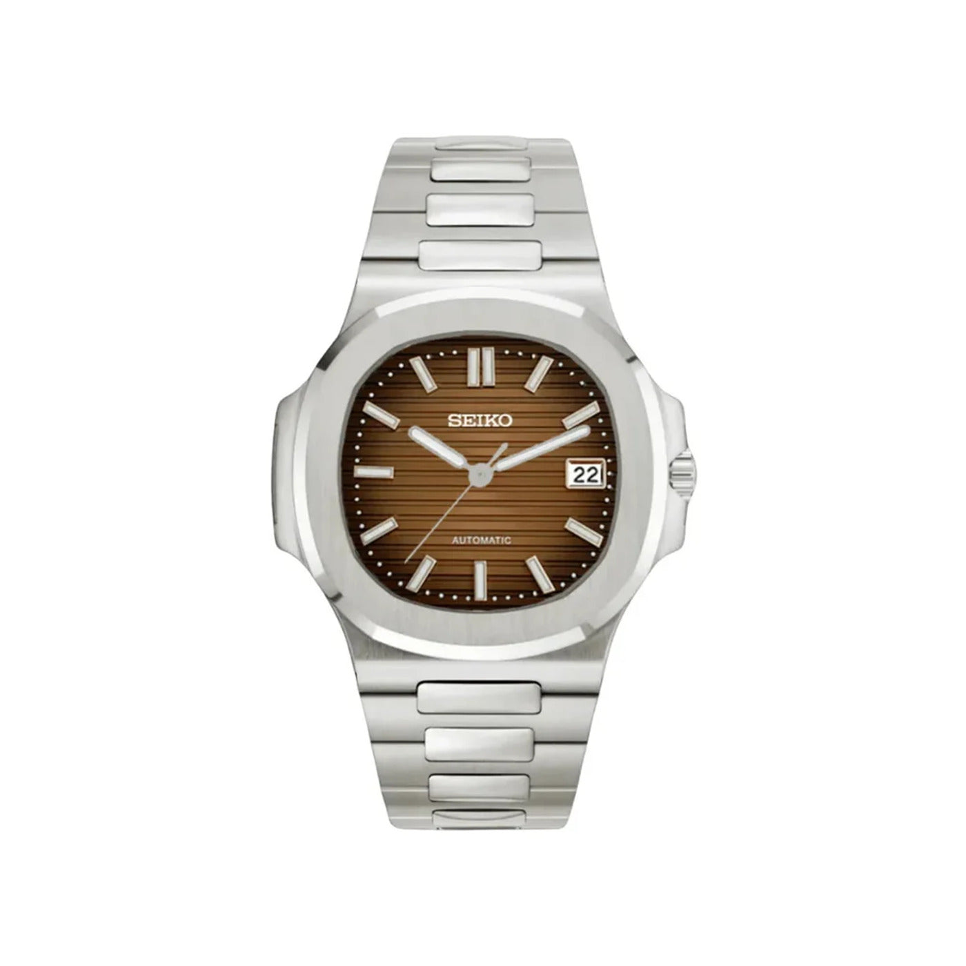 Seiko Mod Deportivo Rose Gold Chocolate