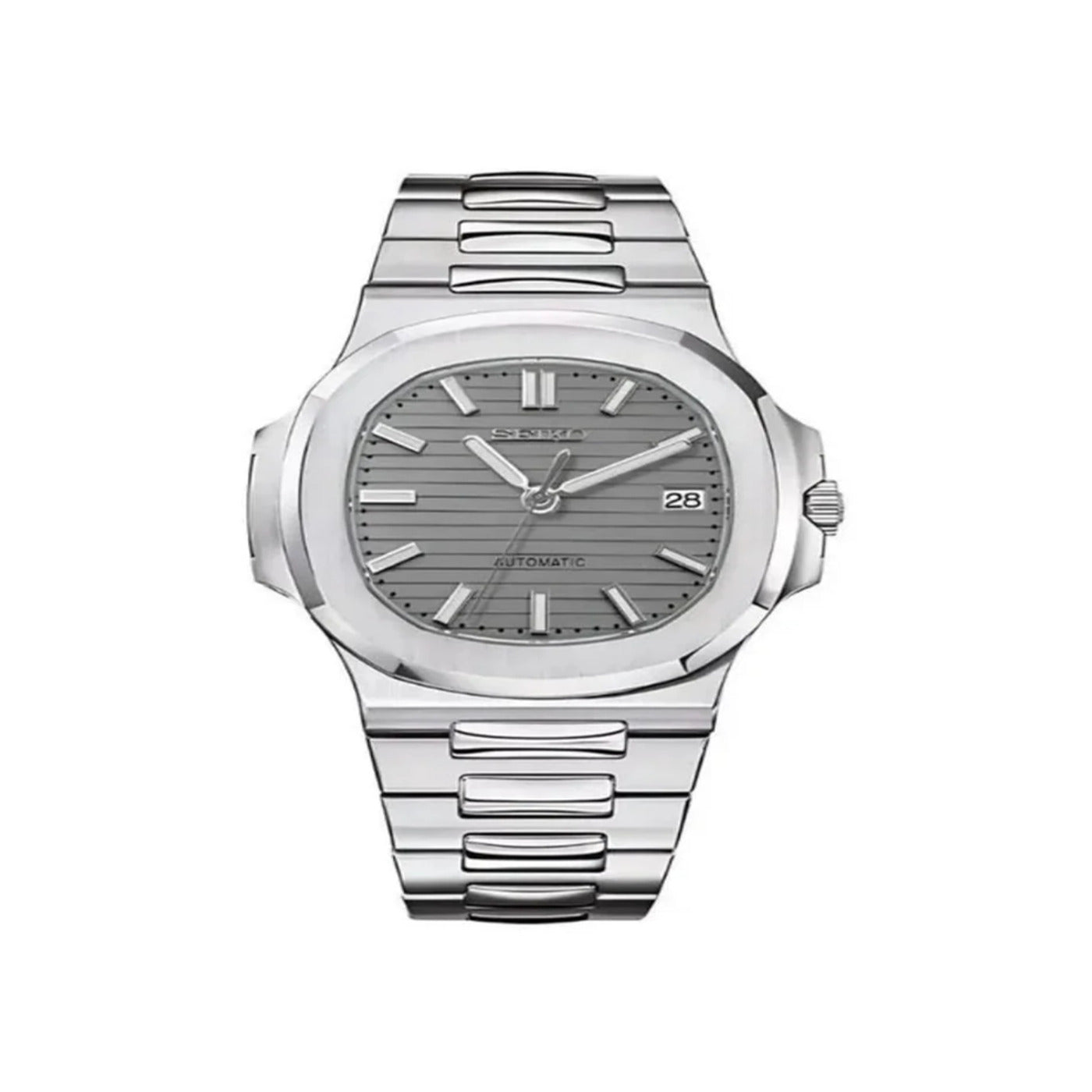 Seiko Mod Deportivo Silver Grey