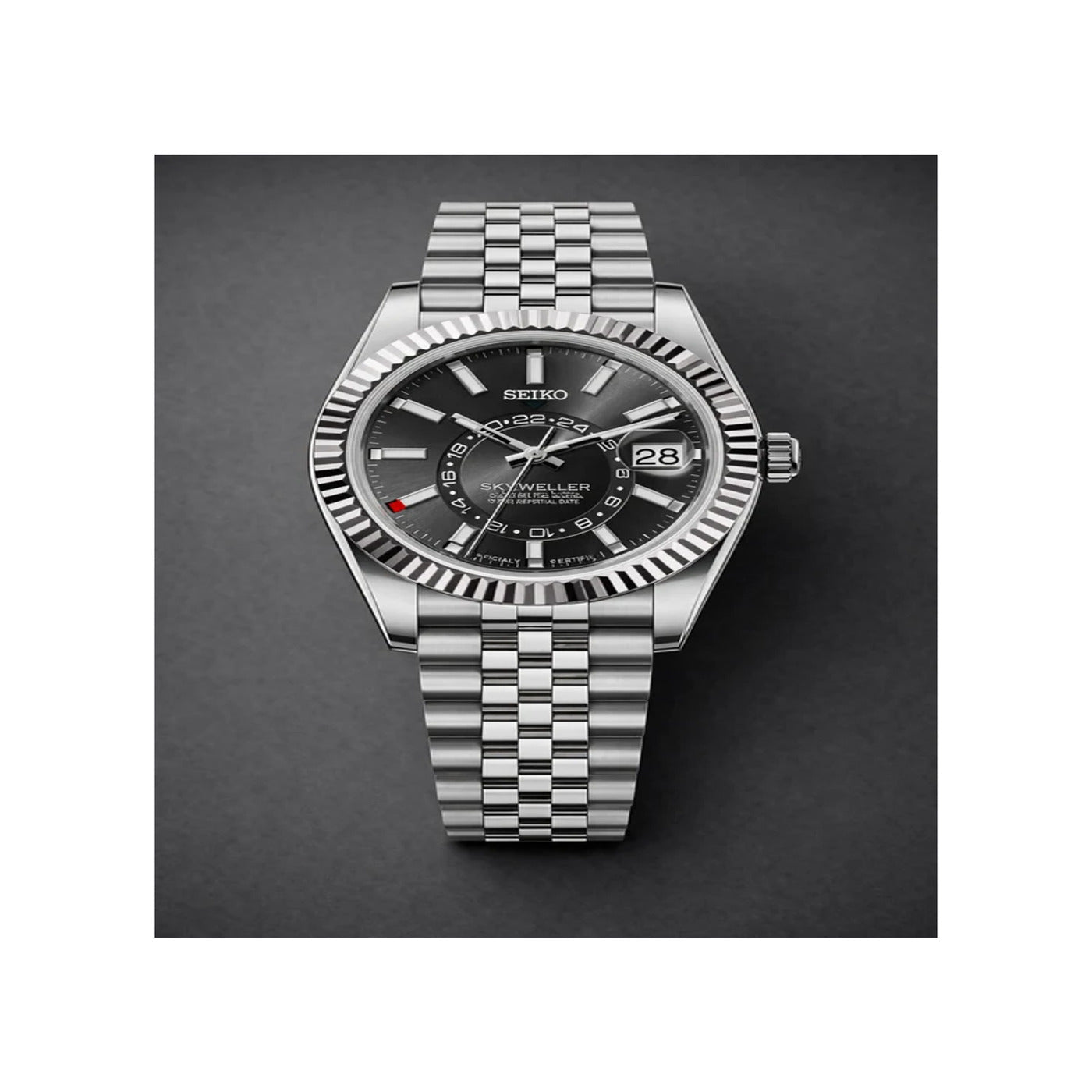 Seiko Mod Doble Zona Gris